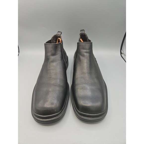 Mens Aquatalia Chelsea Boot Sz 10 - Black - Leather Ankle Boots - Picture 2 of 9